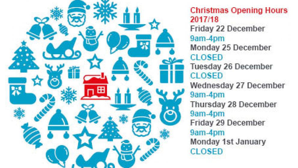 Christmas Opening hours 2017