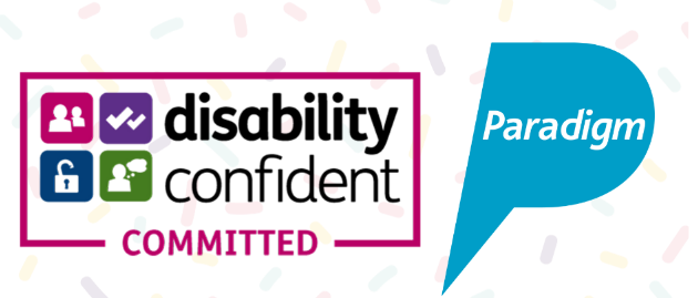 disability confident and paradigm logo
